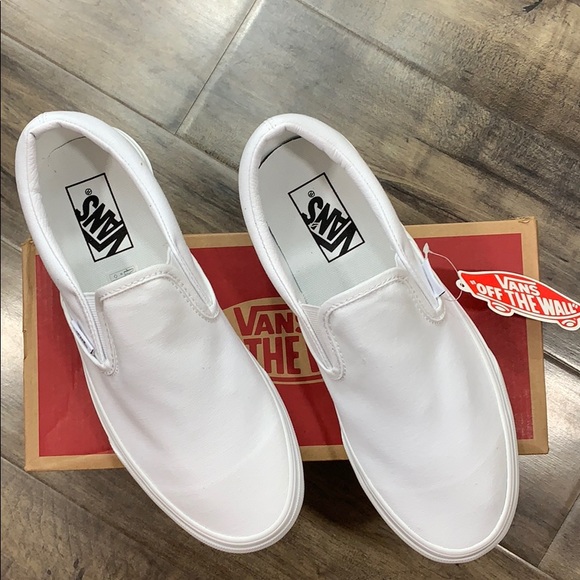 VANS CLASSIC SLIP ON TRUE WHITE men’s - Picture 2 of 16